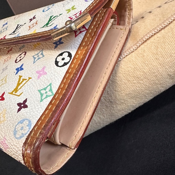 Louis Vuitton TH0044 Multicolor Wallet Takashi Murakami Sarah Flap (2000-2009) - Picture 8 of 13